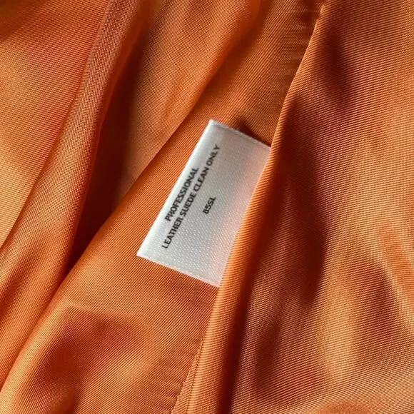 Eileen fisher orange suede blazer - Picture 4 of 5